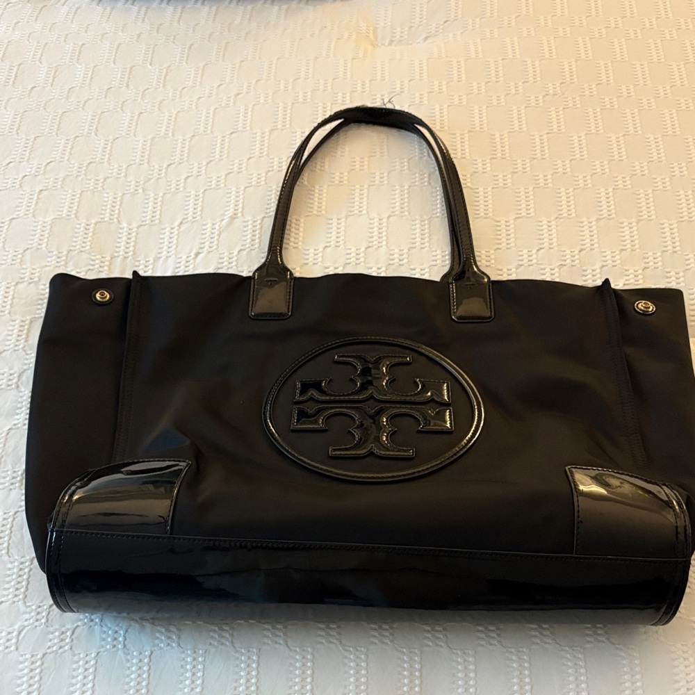 Tory Burch Black Large Ella Tote